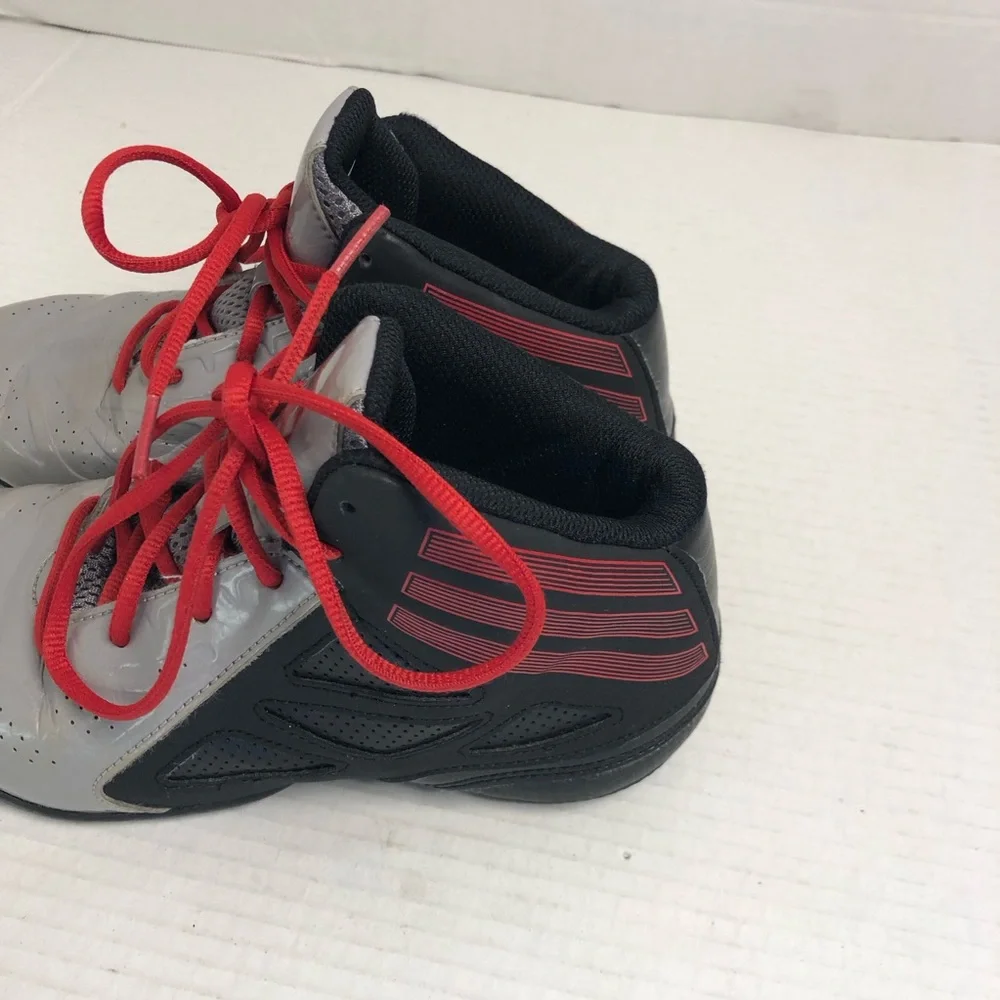 Adidas Sneakers Boys Size 3 Next Level Speed 2 Basketball Shoes Silver Black